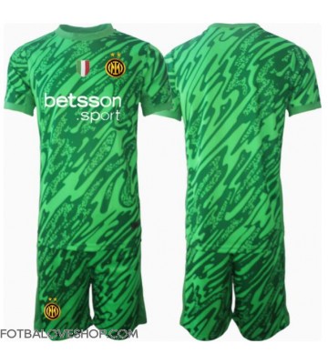 Inter Milan Brankářské Dětské Domácí Dres 2024-25 Krátký Rukáv (+ trenýrky)